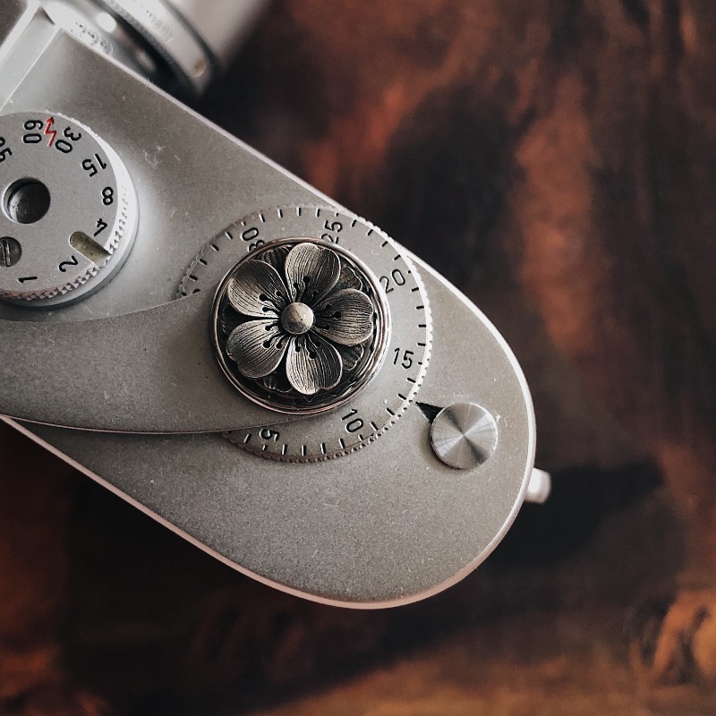 Fujifilm Camera X100Vi - カメラボタンカスタムシルバー素材手作りカメラシャッターボタンライカ M11 M11 M10 Q3 富士フイルム