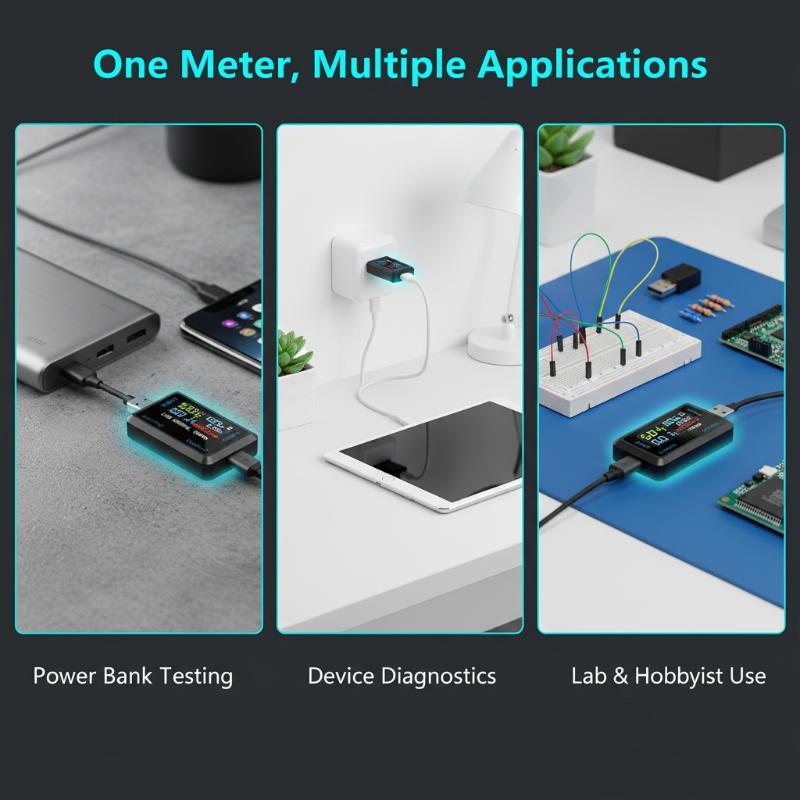 Usb Ammeter Tester - 10 in 1 USB タイプ C