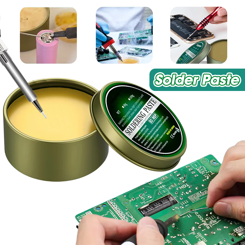Soldering Flux Liquid - はんだペーストフラックス 100g/500g/30g ロジンペースト はんだ付け用フラックス 電子回路基板修理用 はんだペースト液