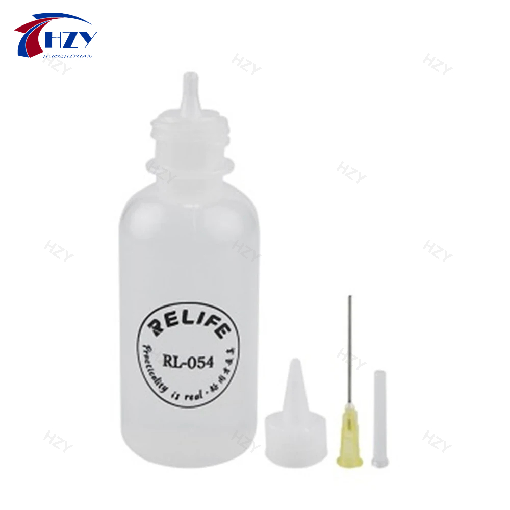 Soldering Flux Liquid - RELIFE RL-054 50 ミリリットル針先はんだクリーニング液体フラックスアルコールオイルディスペンサープラスチックハンドボトルクリーナー DIY 修復ツール