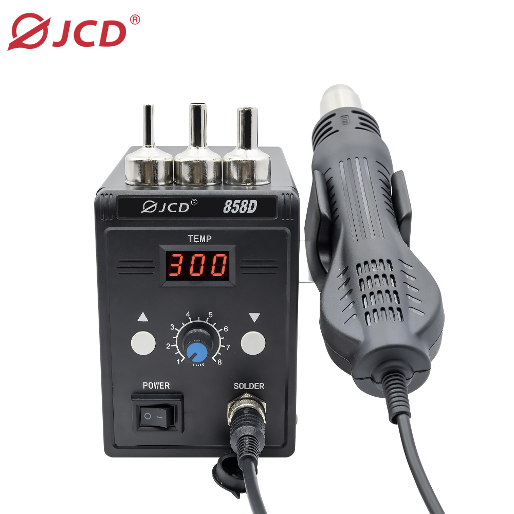 Hot Air Station 858 - JCD ホットエアガン 858D 700W BGAリワークはんだ付けステーション はんだ付けヒートエアガンステーション