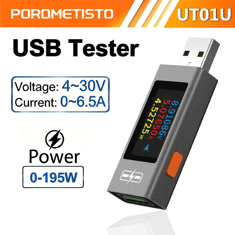 Usb Ammeter Tester - POROMETISTO UT01U USB テスター DC 電圧電流計