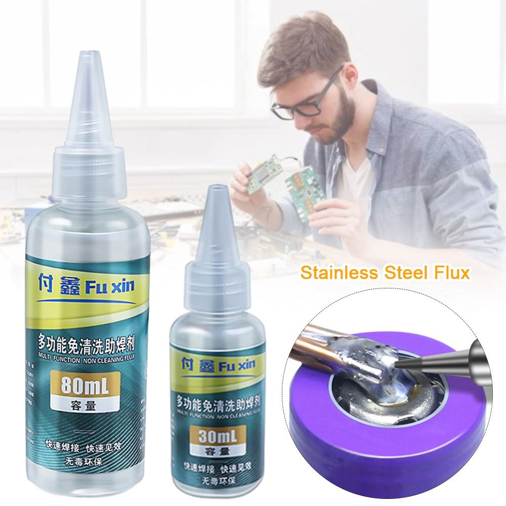 Soldering Flux Liquid - 30ml 80ml ステンレス鋼フラックスバッテリー電極はんだ付けクイックリペア強力はんだフラックスはんだ付けフラックス液