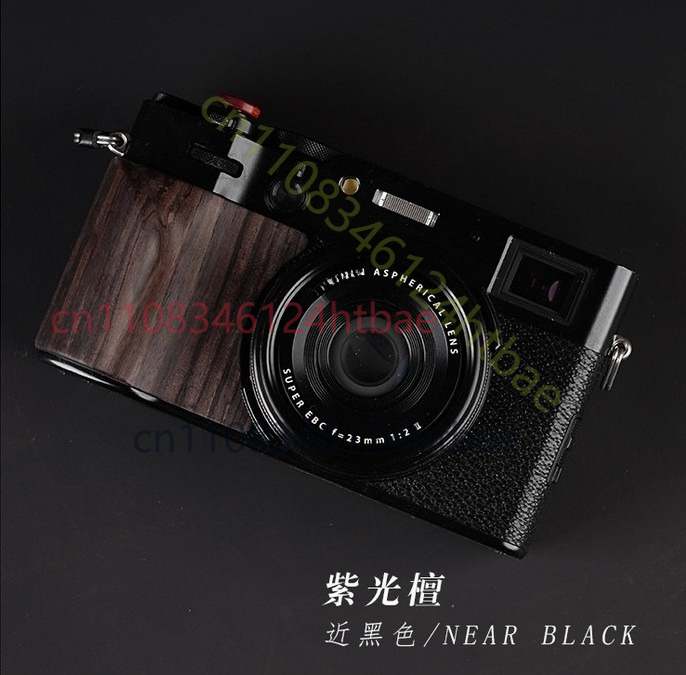 Fujifilm Camera X100Vi - 手作り超軽量レトロ木製カメラハンドグリップハンドルグリップ富士フイルムX100VI用