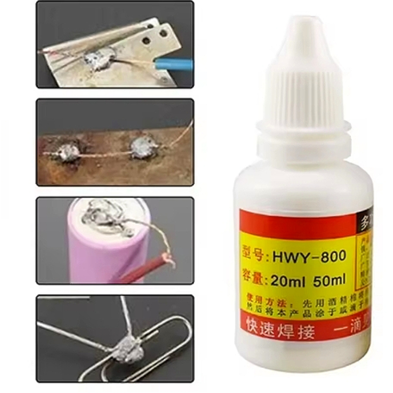 Soldering Flux Liquid - 新しい HWY800 20 ミリリットルステンレス鋼フラックスはんだペースト液体溶接ツールステンレス鋼とニッケル溶接用