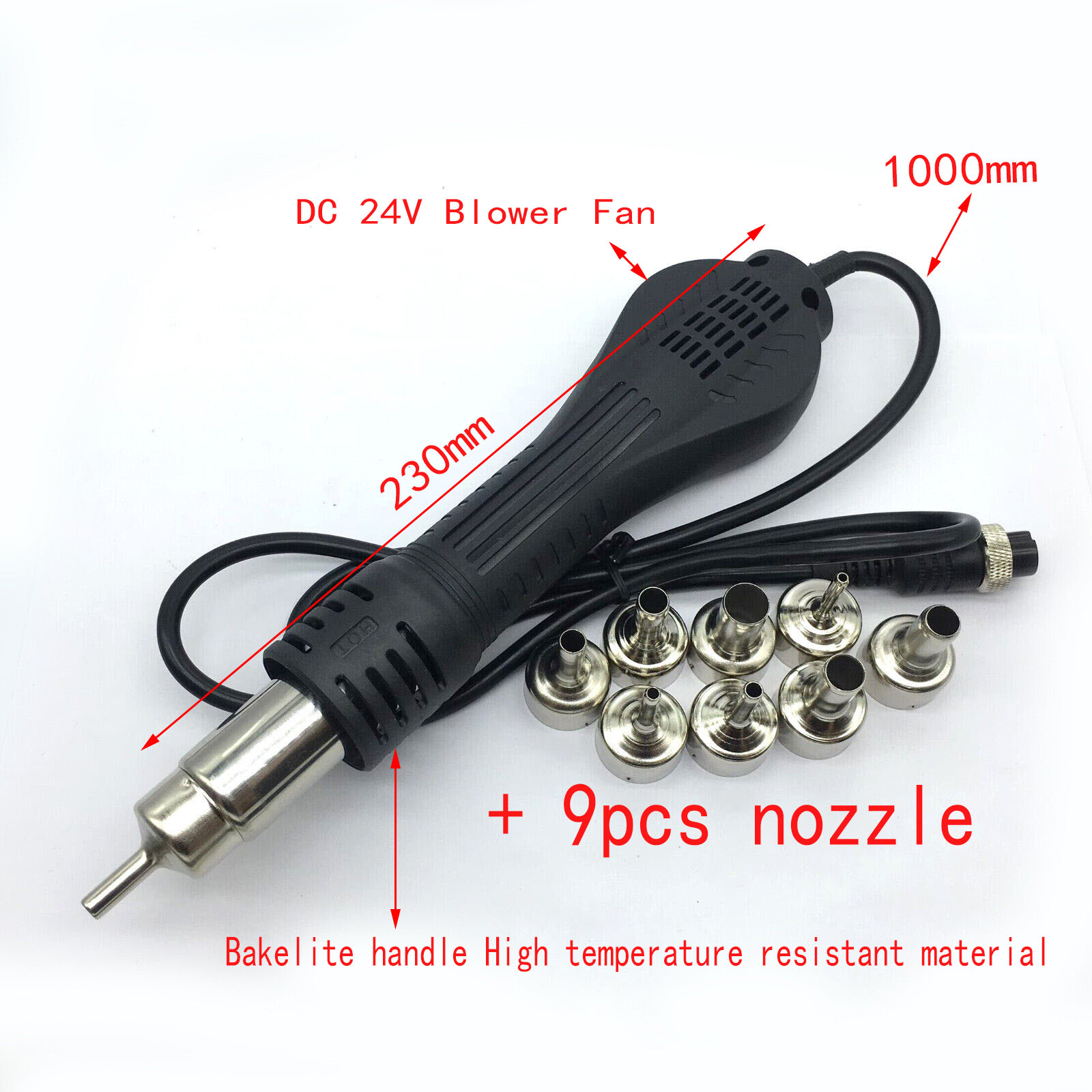 熱風はんだ除去ガン,ファンノズル,110v,dc24v,85 - Hot Air Station 858 のレビューと価格