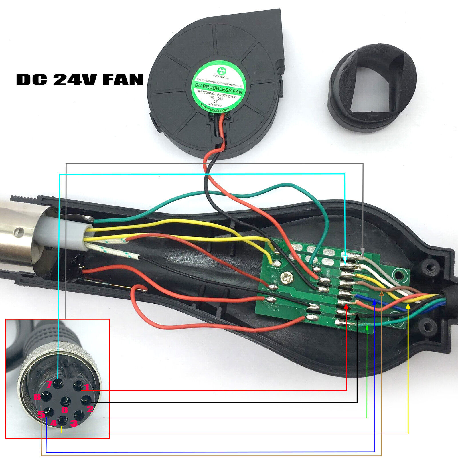 熱風はんだ除去ガン,ファンノズル,110v,dc24v,85 - Hot Air Station 858 のレビューと価格