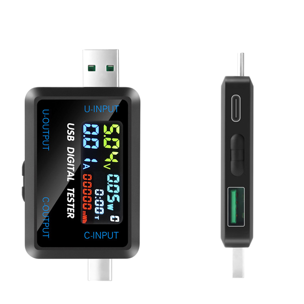 USBテスター 10 in 1 DCデジタル電圧計 電流計  - Usb Ammeter Tester のレビューと価格