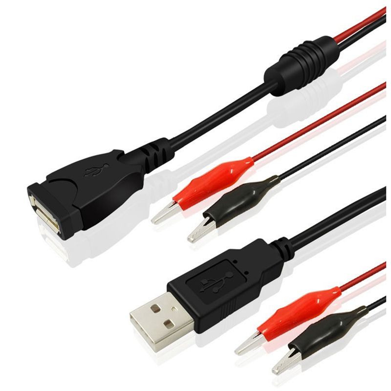 A64I 2個入り USBワニ口クリップ クロコダイルワイヤ - Usb Ammeter Tester のレビューと価格