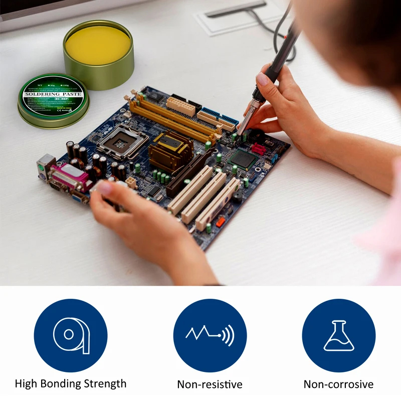 はんだペーストフラックス 100g/500g/30g ロジン - Soldering Flux Liquid のレビューと価格