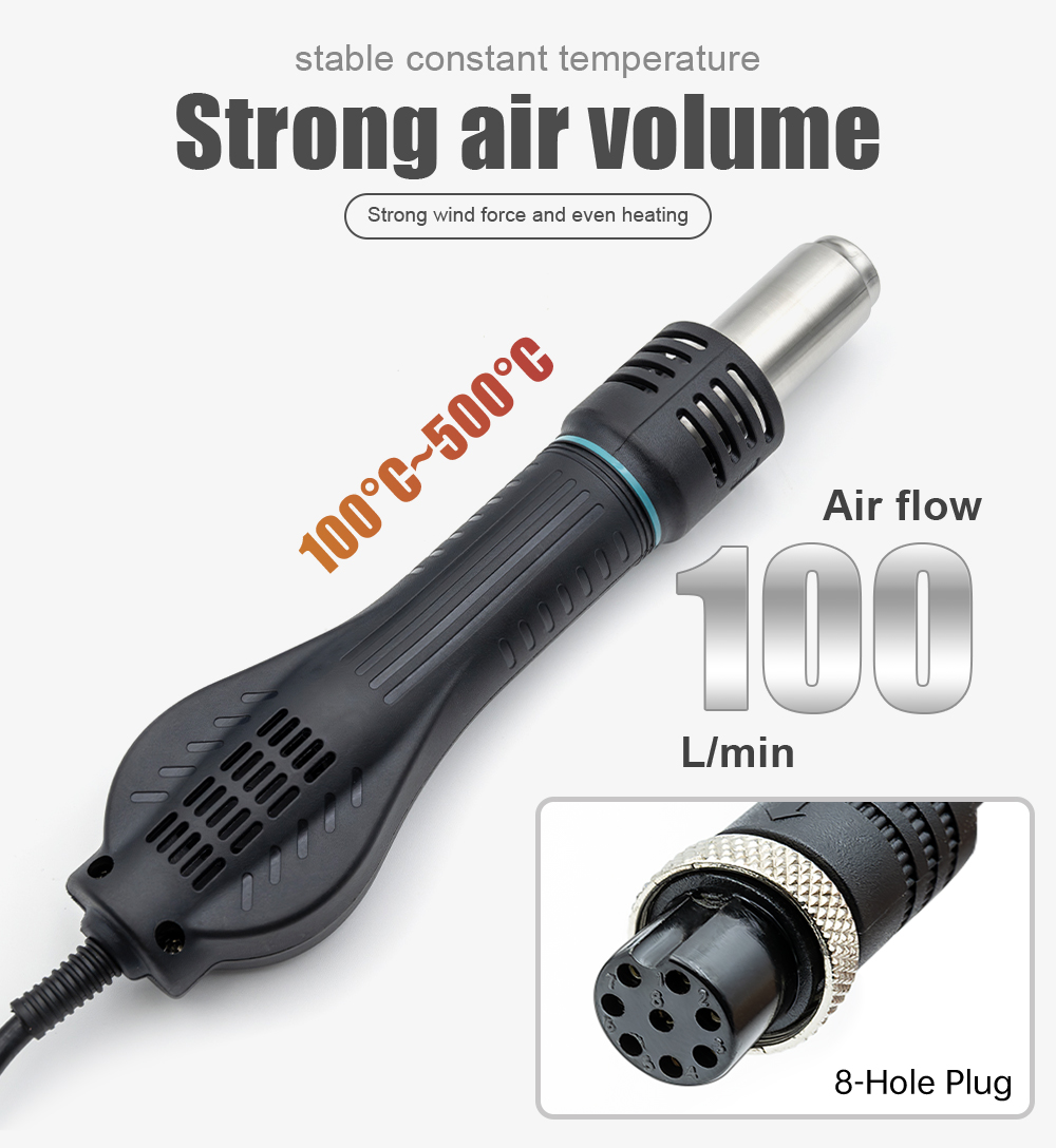 JCD 858DW ホットエアガン 750W ダブルLCDデ - Hot Air Station 858 のレビューと価格