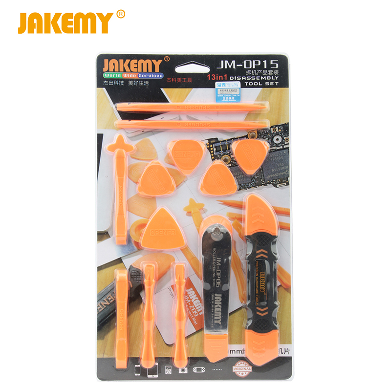 JAKEMY 13 in 1 スマートフォンこじ開け修復ツー - Spudger Plastic Set のレビューと価格