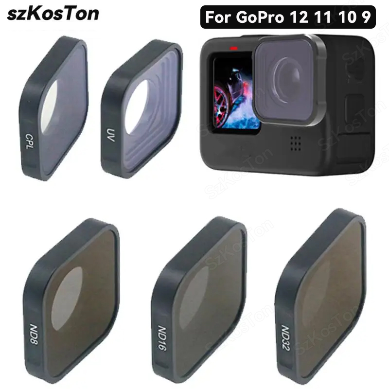 UV CPL ND8 ND16 ND32 フィルター GoP - Gopro Action Camera Hero 12 Black のレビューと価格