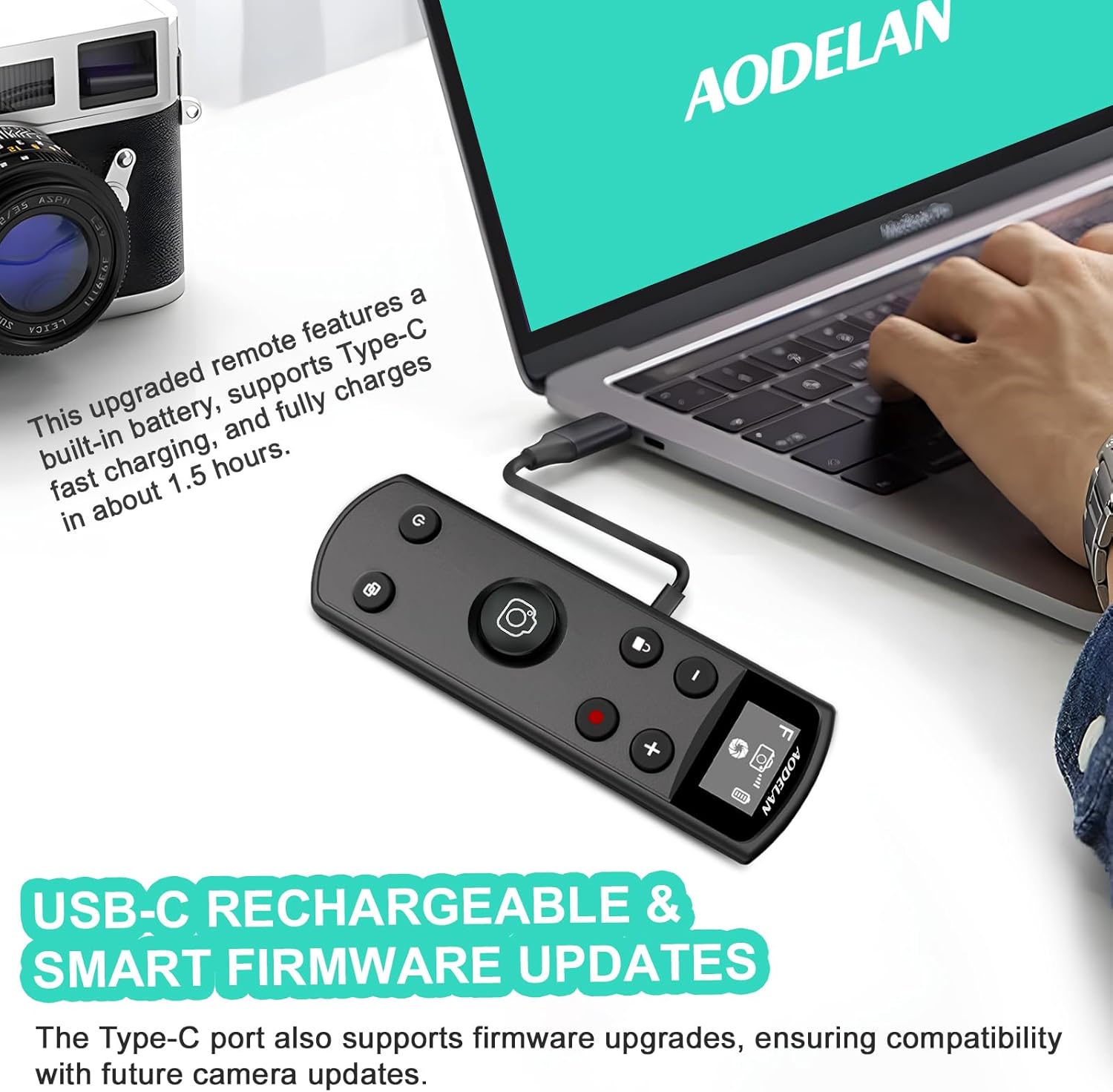 ブラック USB-C 充電式リモコン OLED スクリーン付 - Fujifilm Camera X100Vi のレビューと価格