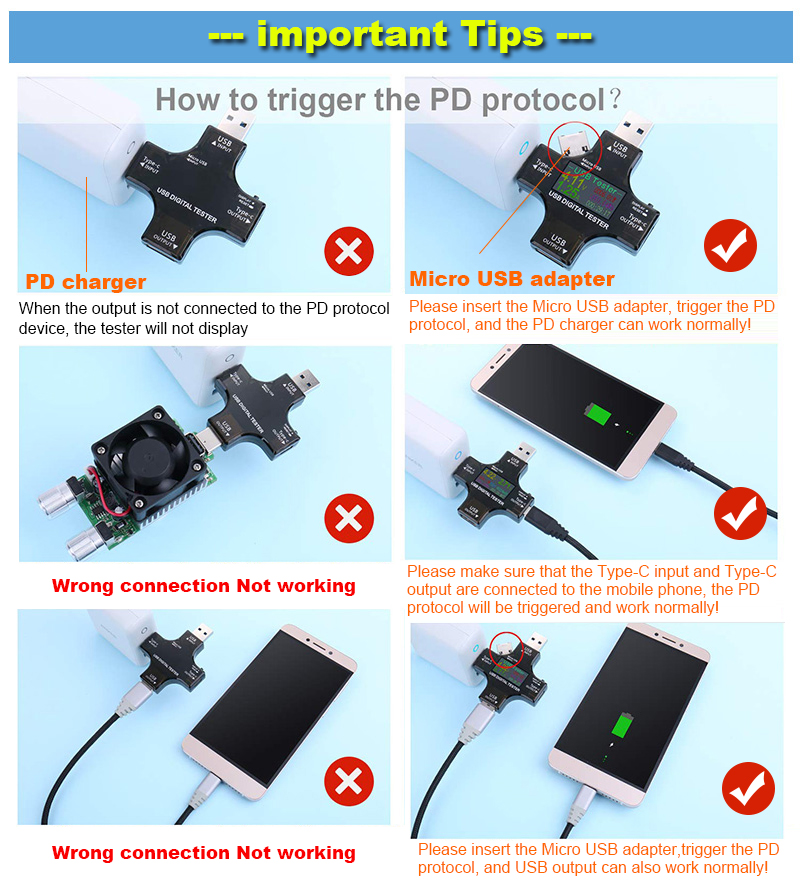 8.0A USB テスター DC Type-C PD デジタ - Usb Ammeter Tester のレビューと価格