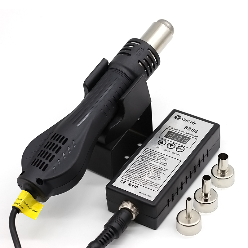 はんだステーション 8858 ポータブルデジタルホットエアガ - Hot Air Station 858 のレビューと価格
