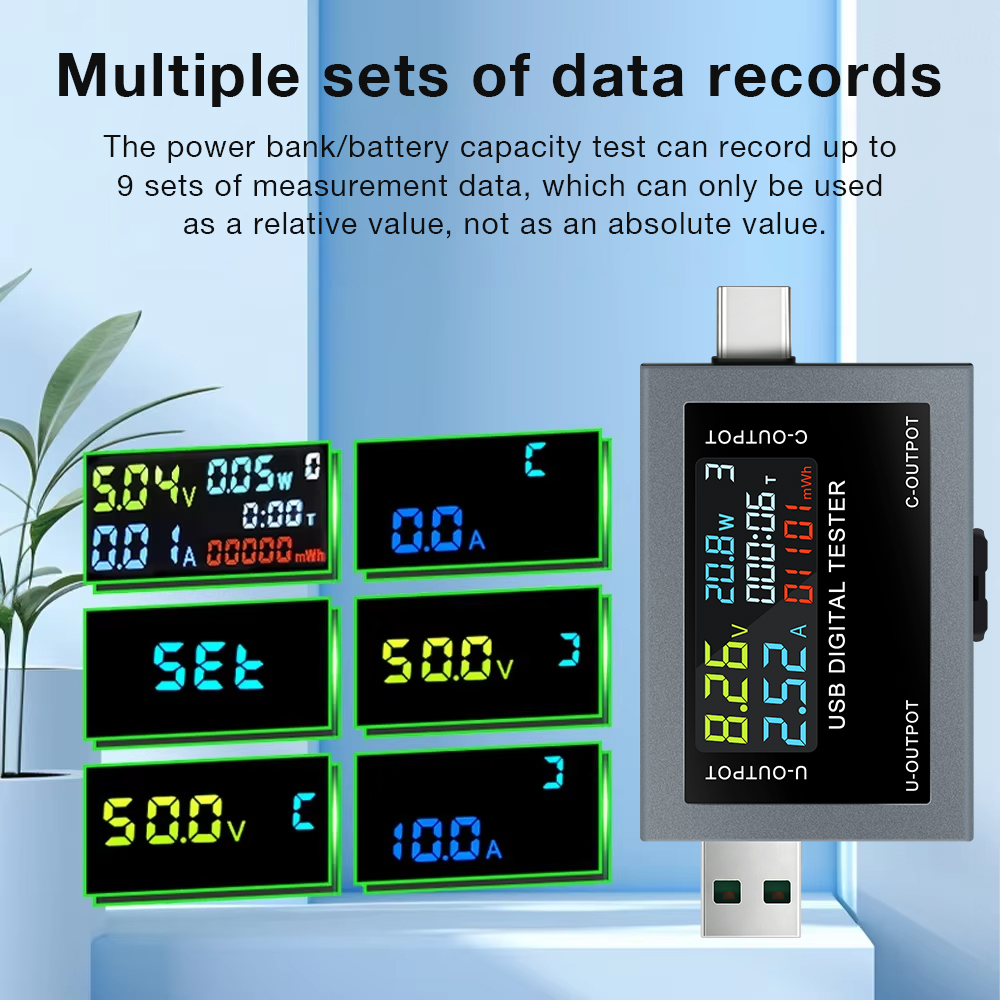 USB Type-C 充電テスター DC 4.5-50V 0 - Usb Ammeter Tester のレビューと価格