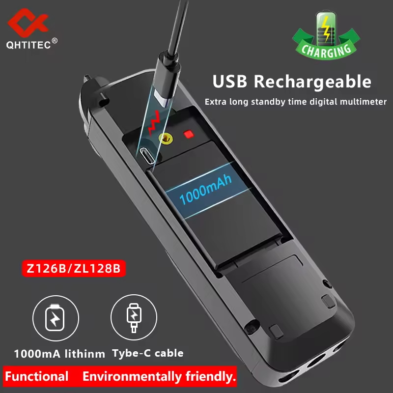 QHTITEC デジタルプロフェッショナルマルチメータ 99 - Usb Ammeter Tester のレビューと価格