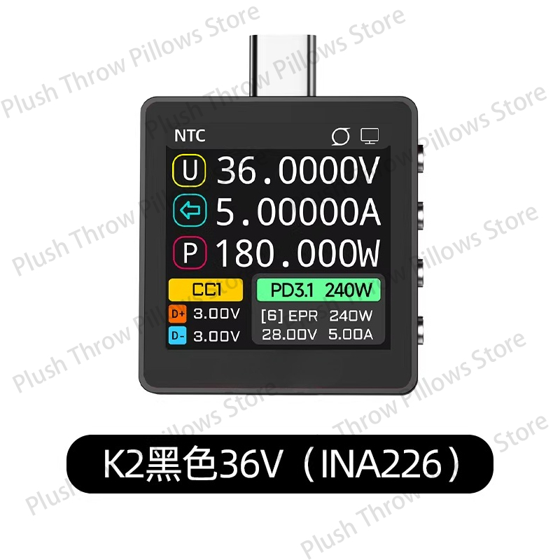 K2テスター パワーメーター USB電圧計 電流計 PD3. - Usb Ammeter Tester のレビューと価格