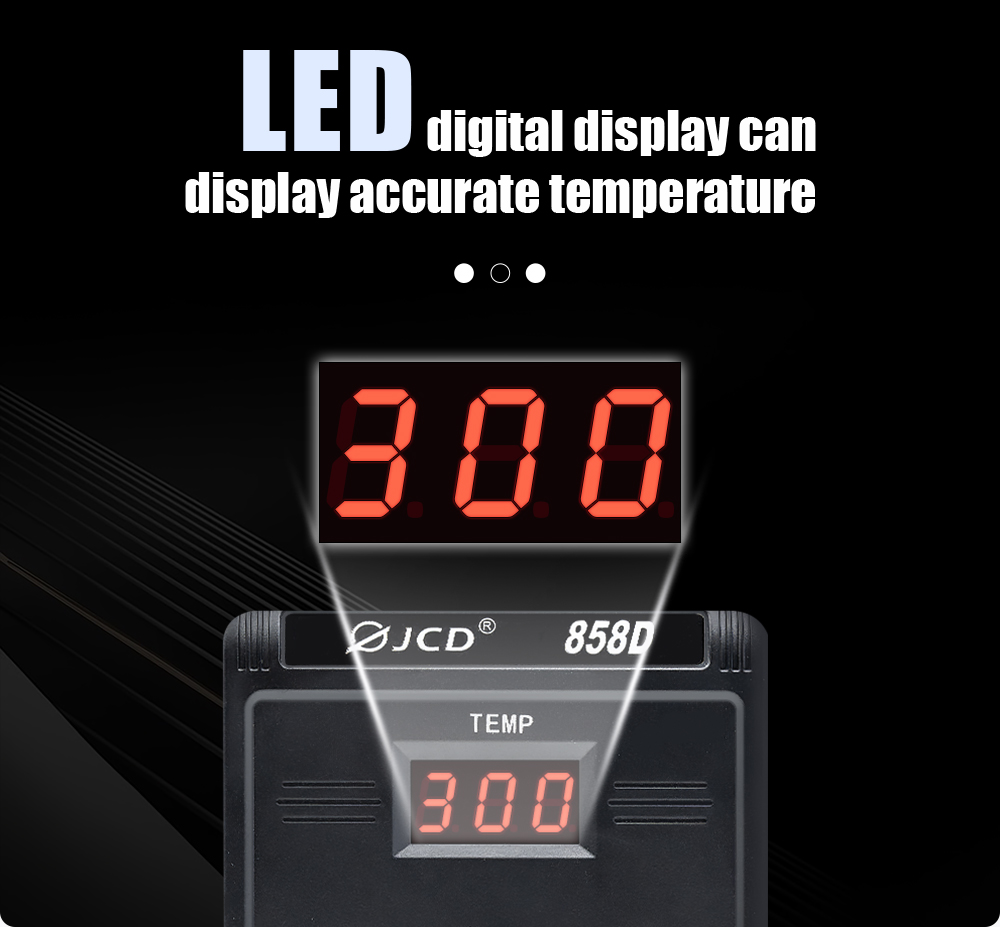 Jcd-ホットエアガンの再加工溶接ステーション,858d,b - Hot Air Station 858 のレビューと価格