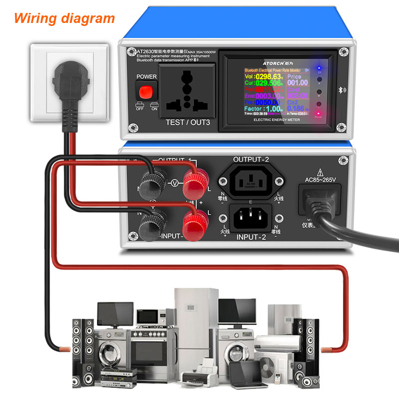 デジタル電圧計at2630,電流計,電圧計,USB,充電イン - Usb Ammeter Tester のレビューと価格
