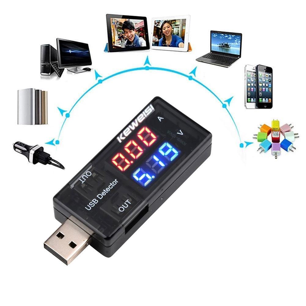 デュアルデジタル USB 電流電圧 3-9V 0-5A 充電 - Usb Ammeter Tester のレビューと価格