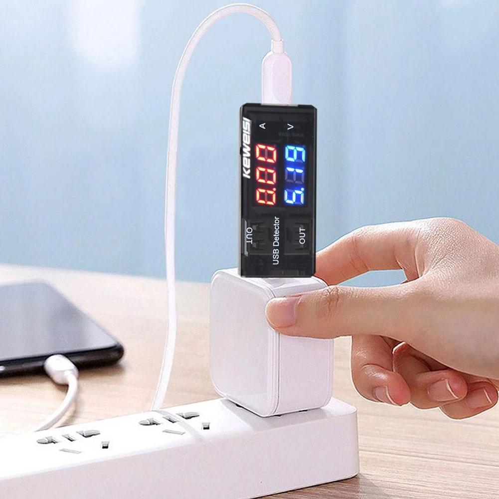 デュアルデジタル USB 電流電圧 3-9V 0-5A 充電 - Usb Ammeter Tester のレビューと価格