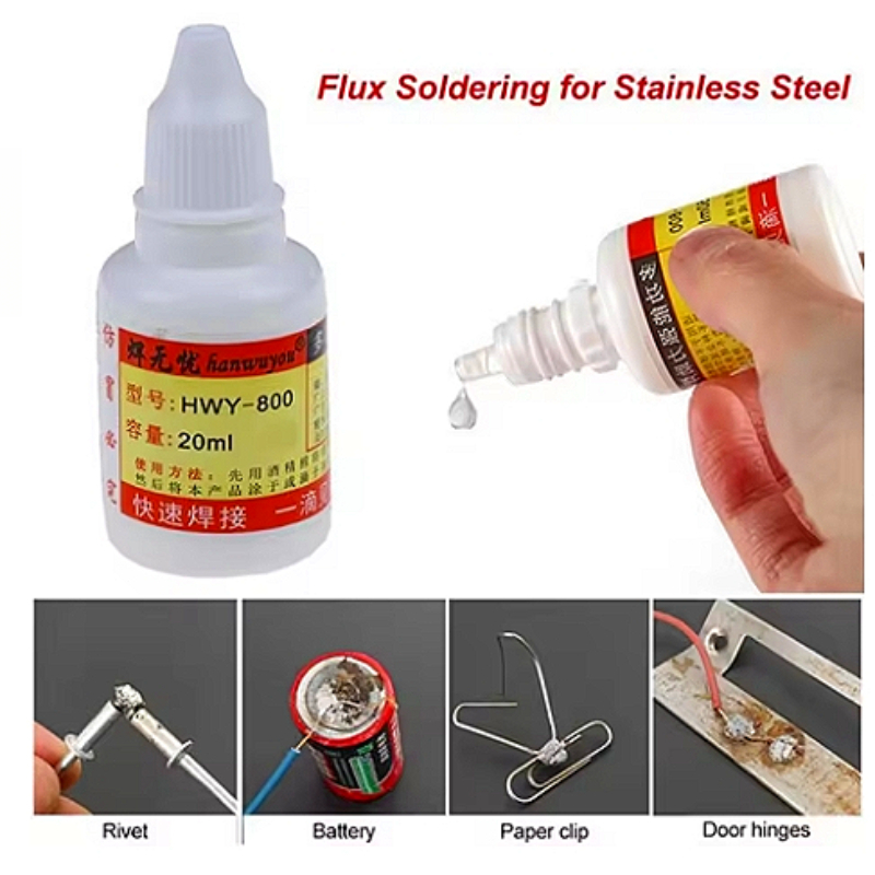 新しい HWY800 20 ミリリットルステンレス鋼フラック - Soldering Flux Liquid のレビューと価格